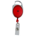 30" Carabiner Style Retractable Badge Reel (1 3/8"x2")